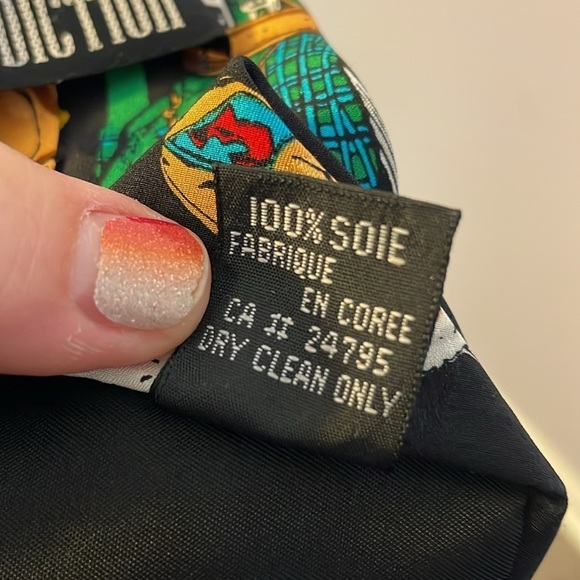 Addiction Vintage Silk Golf Necktie Tie Golf Ball Bag Tee Club Made in Korea - Picture 7 of 16